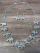 Navajo Indian Hand Carved Horse Fetish Necklace and Earring Set - Todd Etsate