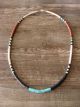 Santo Domingo Turquoise Heishi Necklace by Torevia Crespin