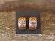Navajo Indian Jewelry Handmade Stamped Copper Hoop Earrings! 