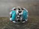 Navajo Indian Sterling Silver Turquoise Ring Size 9.5 - Calladitto