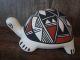 Acoma Pueblo Fine Line Hand Painted Turtle Pottery by L. Concho