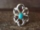 Navajo Indian Cast Sterling Silver Turquoise Ring Size 9 Signed Pena