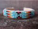 Small Navajo Indian Hand Beaded Baby Cuff Bracelet by Jackie Cleveland