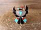 Zuni Indian Thunderbird Inlay Ring by Wallace - Size 7