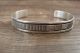 Native American Jewelry Stamped Sterling Silver Bracelet by Morgan!