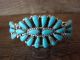 Navajo Indian Traditional Sterling Silver Turquoise Cluster Bracelet by Jesse Williams