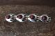 Navajo Jewelry Sterling Silver Coral Bear Paw Hair Barrette  