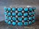 Traditional Navajo Indian Sterling Silver & Turquoise Cluster Bracelet by Begay