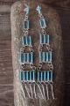 Zuni Indian Jewelry Sterling Silver Turquoise Post Earrings! Ashley Laate
