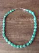 Navajo Indian Hand Strung Turquoise Stone Necklace by D. Jake