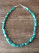 Navajo Indian Hand Strung Turquoise Stone Necklace by D. Jake