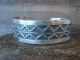 Navajo Hand Stamped Sterling Silver Cuff Bracelet Signed Maloney