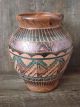 Navajo Indian Hand Etched Horse Hair Pottery Signed Gilmore