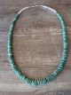 Navajo Indian Hand Strung Green Graduated Turquoise Necklace