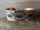 Navajo Hand Stamped Copper & Nickel Silver Bracelet Signed Albert Cleveland