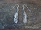 Navajo Indian Sterling Silver Feather Dangle Earrings by Louise Joe