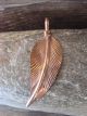 Navajo Indian Copper Leaf Pendant! Handmade by Douglas Etsitty