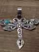 Navajo Sterling Silver & Turquoise Dragonfly Pendant - Singer