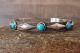Navajo Sterling Silver 5 Stone Turquoise Bracelet - Ernest Rangel