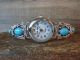 Navajo Indian Sterling Silver Turquoise Ladies Watch - Morgan