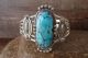 Navajo Indian Turquoise Sterling Silver Cuff Bracelet - Angie Platero