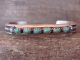 Navajo Sterling Silver Turquoise Row Bracelet - Mary Chavez