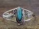 Navajo Indian  Sterling Silver Turquoise Corn / Maize Bracelet Cuff - Vandever
