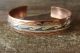 Navajo Hand Stamped Copper & Sterling Silver Wave Bracelet by Skeets