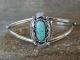 Navajo Indian Sterling Silver & Turquoise Bracelet by Sadie  Jim