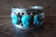Native American Jewelry Sterling Silver Turquoise 3 Stone Ring! Size 11 - Begaye