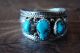 Native American Jewelry Sterling Silver Turquoise 3 Stone Ring! Size 11 1/2 - Begaye
