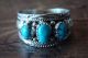 Native American Jewelry Sterling Silver Turquoise 3 Stone Ring! Size 12 1/2 - Begaye