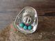 Navajo Sterling Silver Cowgirl Hat Turquoise Ring Size 5 by Platero