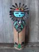 Hand Carved Double Sided Hopi Sunface Shalako Signed J. Nequatewa