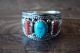 Native American Jewelry Sterling Silver Turquoise Coral Ring! Size 10 - Begaye
