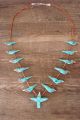  Hand Carved Turquoise Robin Fetish Necklace Matt Mitchell!