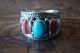 Native American Jewelry Sterling Silver Turquoise Coral Ring! Size 9 - Begaye