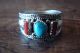 Native American Jewelry Sterling Silver Turquoise Coral Ring! Size 14 - Begaye