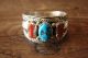 Native American Jewelry Sterling Silver Turquoise Coral Ring! Size 13 - Begaye