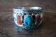 Native American Jewelry Sterling Silver Turquoise Coral Ring! Size 12 1/2 - Begaye