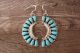 Navajo Sterling Silver Turquoise Dangle Earrings - Z. Begay