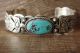 Navajo Indian Jewelry Sterling Silver Turquoise Bracelet - Marcella James