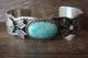 Navajo Indian Jewelry Sterling Silver Turquoise Bracelet - Marcella James