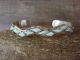 Small Zuni Indian Jewelry Sterling Silver Opal Inlay Bracelet 
