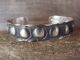 Navajo Indian Jewelry Hand Stamped Sterling Silver Bracelet by Emerson