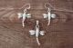 Zuni Sterling Silver Opal Dragonfly Pendant and Earrings Set - Shack 