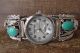 Native American Indian Jewelry Sterling Silver Turquoise Watch