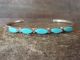 Zuni Indian Sterling Silver Turquoise 5 Stone Bracelet 