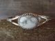 Native American Indian Jewelry Sterling Silver Howlite Bracelet - Yazzie 