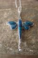 Zuni Indian Sterling Silver Opal Dragonfly Pendant / Necklace! Shack